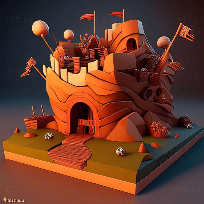 3D model Worms Forts Under Siege game (STL)
